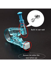 Ear Piercing Gun Kit - Haiwess 2 Pack Safety Ear Piercing Unit Kit Including 2Pcs Disposable Ear Piercing  (2pcs)