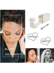 Nose Piercing Gun Kit - 2 Colors Disposable Sterile Safety Nose Piercing Gun with 22 Nose Jewelry Nose Studs Ring Hoop for Women Girls…