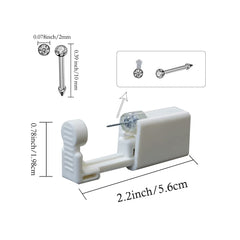 Nose Piercing Kit - 4 Pack Self Nose Piercing Gun, Disposable Safety Nose Percinging Kit with Nose Rings Stud Nose Piercings Gun Kit Tool
