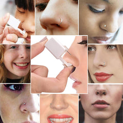 Nose Piercing Kit - 4 Pack Self Nose Piercing Gun, Disposable Safety Nose Percinging Kit with Nose Rings Stud Nose Piercings Gun Kit Tool